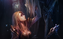 world of warcraft lich king fantasy art armor arthas artwork staff jaina proudmoore warcraft chenbo Wallpaper